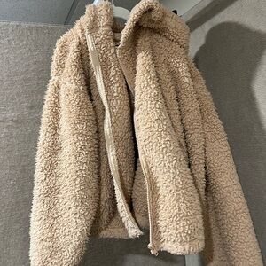 Cozy Beige Sherpa Jacket